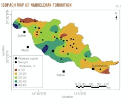 Isopach Map of Naokelekan Formation (Fig. 2).