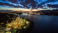 Parkland Refining (B.C.) Ltd.’s refinery on Burrard Inlet near North Vancouver, BC.