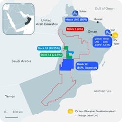 Marsa LNG project in the Sultanate of Oman.