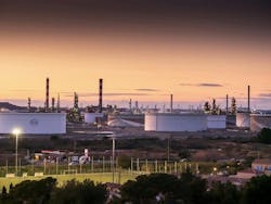 Esso Societe Anonyme Francaise's 133,000-b/d Fos-sur-Mer integrated refinery in the Bouches-du-Rhône region of southern France’s Provence-Alpes-Côte d'Azur.