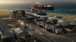 Artistic rendering of ADNOC's Ruwais LNG project.