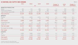 (Table 13) US Natural Gas Supply and Demand