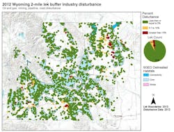 2012 Wyoming 2-mile lek buffer industry disturbance (Fig. 3)