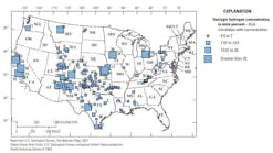Geologic hydrogen concentrations (Fig. 1)