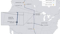 Keystone pipeline system map
