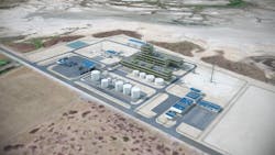 Rendering of renewable fuels plant