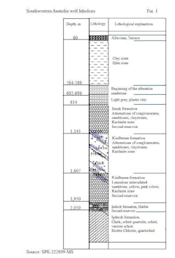 Southwestern Anatolia well lithology (Fig. 1)