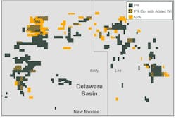 Permian Resources - APA acquisition map
